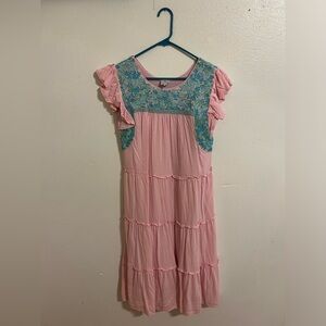 Embroidered Midi Dress